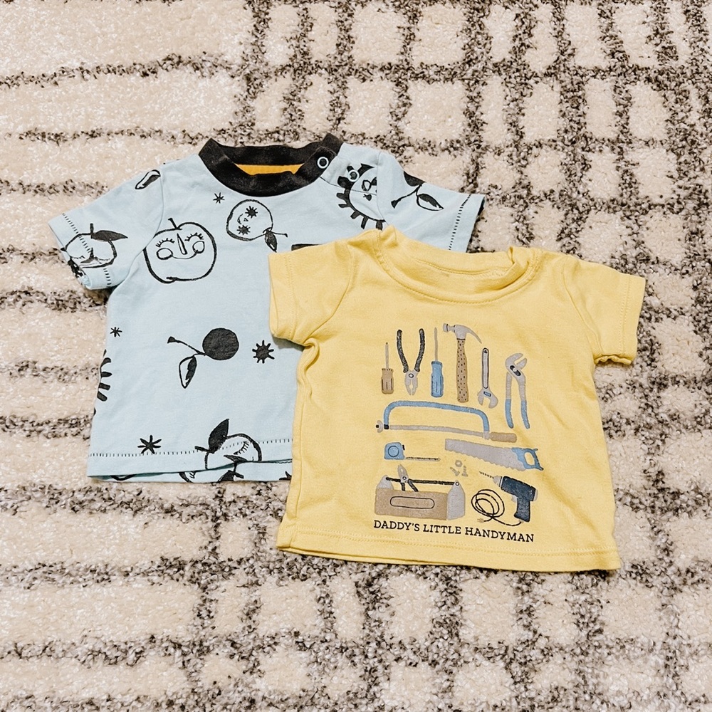 2pk newborn carters shirt